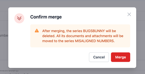 Confirm merge