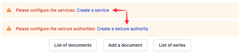 Initial system setup