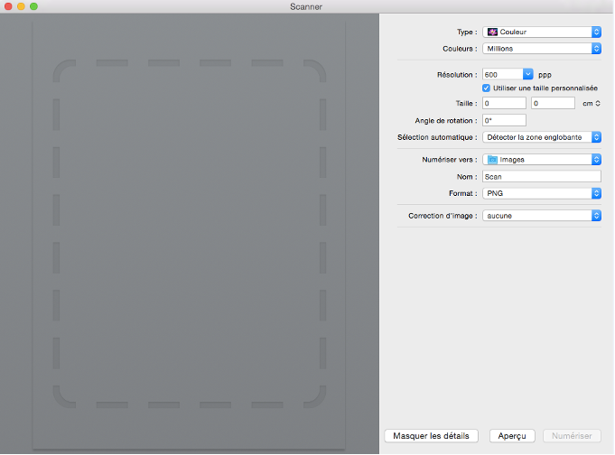 Scanning document on a Mac
